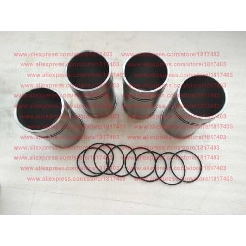 105-01005-1 Cylinder liner + 100-01007 Water sealing ring, Lijia engine parts, SL4105BT, SL4105ABT