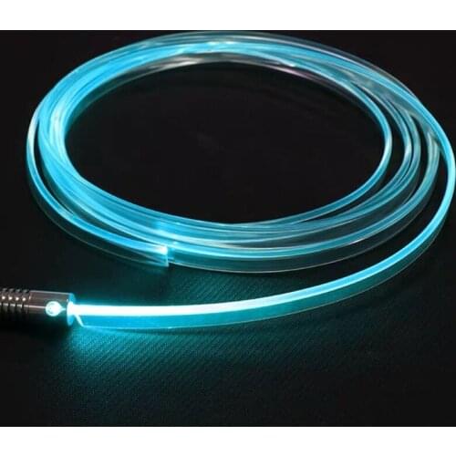 12v 3W Light Illuminator LED light Source Engine Fiber optical Lighting Generator+3mm T type cable f/Car Step atmosphere Decor