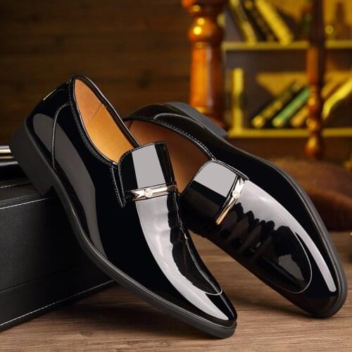 Man 2019 Business Male Shoe Fashion Men Wedding Dress Formal Shoes Leather Luxury Men Office Sapato Social Masculino Party Shoes