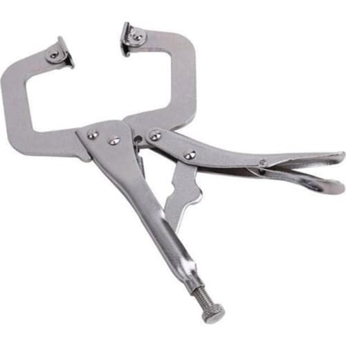6/9 Inch C Clamp Weld Clip Woodwork Vise Lock Jaw Alloy Steel Hand Tool Swivel Fix Plier Pincer Tong Tenon Locator Pad Wood