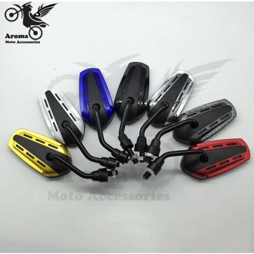 7 color racing motorbike rear view mirror ATV motocross parts 8MM 10MM universal motorcycle rearview mirror scooter accessories