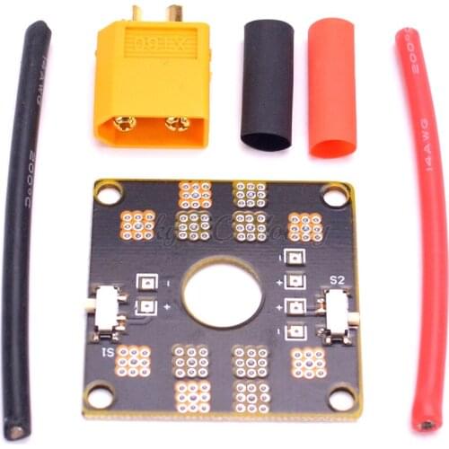 CC3D Flight controller Mini Power Distribution Board ESC Connection Board Set for QAV210 QAV250 Quadcopter
