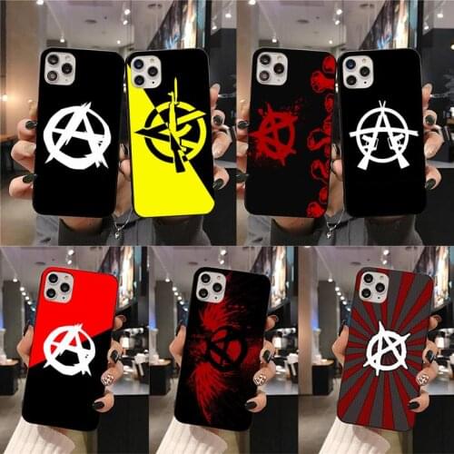 Anarchy Symbol A logo Phone Case for iphone 12 pro max 11 pro XS MAX 8 7 6 6S Plus X 5S SE 2020 XR case