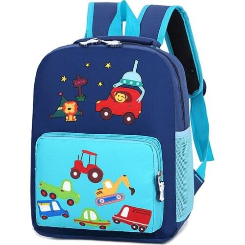 Children New Cartoon School Bags Boys Car World Primary Lightweight Printing Backpack Kids Waterproof Bagpack For Girls Bookbag