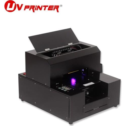 Small flat phone shell metal sign card gift box batch logo printing A4uv printer 6-color split ink cartridge