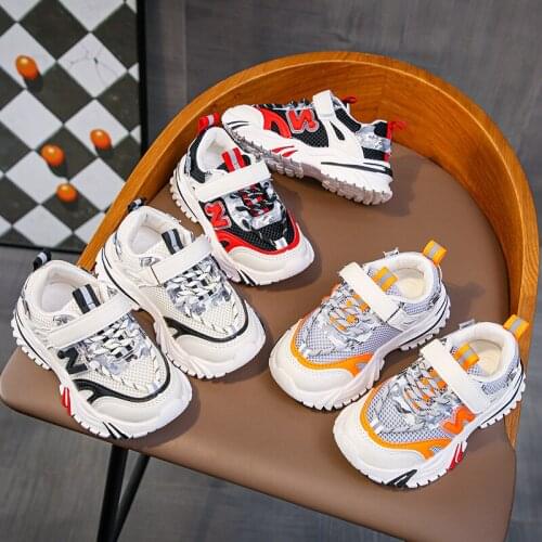 Spring and Autumn boys girls Casual Fashion non-slip Childrens sports outdoor running shoes kids sneakers shoes ASD02