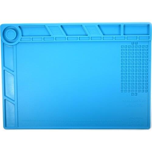 Magnetic silica gel Mat S-140 350x250mm Soldering Repair Insulation Pad With Magnetic Area Repair Tool Maintenance Platform