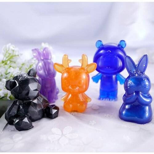 Медведь Молды Силиконовые Единорог Силиконовые Формы Кекс Рождество Украшать