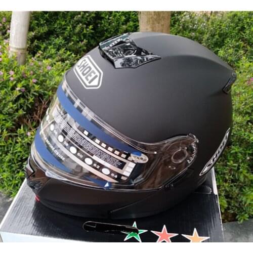 Motorcycle helmet full helmet Motorcycle Helmet ATV helmet Safety dual lens matte black, Capacete