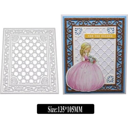 Irregular Background Cutting Dies for Card Making, URYKE Die Cuts Stencil Metal Pattern Template for DIY Embossing Scrapbooking