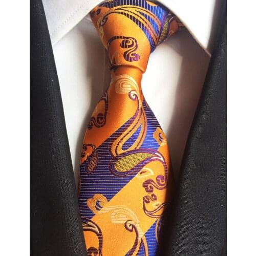 New Arrival 8cm Luxury Paisley Tie Uniform Formal Necktie High Craft Colorful Thread Gravata