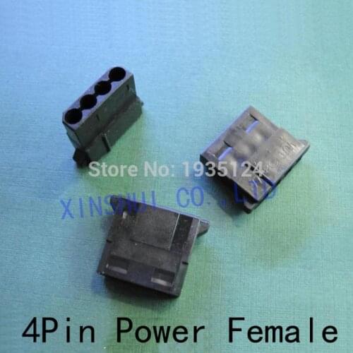 Wholesale High Quality Black 4Pin female Molex Power Connector 4pin Power Female Connector