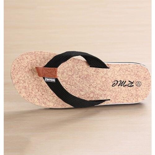 Korean casual flip-flops mens non-slip student summer sandals mens large British flip-flops mens summer