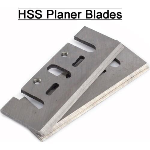 2PCS Planer Blades Replacement Electric HSS Planer Knife Blades 82MM Planer Cutter For Woodworking Power Tools Accessories