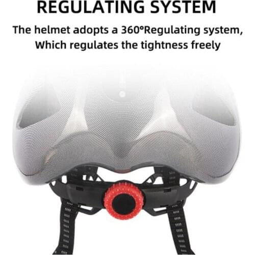 Cycling Helmet Women Men Bike Bicycle Helmet Safe Cap with LED Lights55-62cm