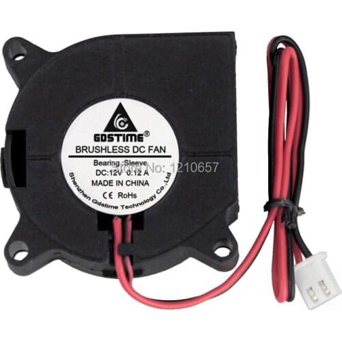 5 Pieces LOT DC 12V 2Pin 40mm 40x20mm 4cm Black Air Flow Radiator Cooling Blower Fan