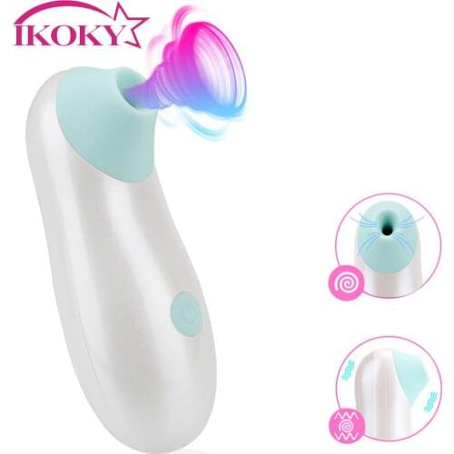 IKOKY Clitoral Sucking Vibrator G spot Clitoris Stimulator Sucking Sex Oral Licking 11 Speeds Nipple Tongue Sucker Sex Shop