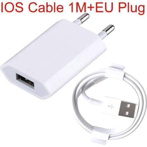 For Apple Charger iPhone SE 2020 11 X XR 5 6 6S 7 8 Plus iPad mini 2 3 travel Wall plug USB Adapter Charger USB data Cable