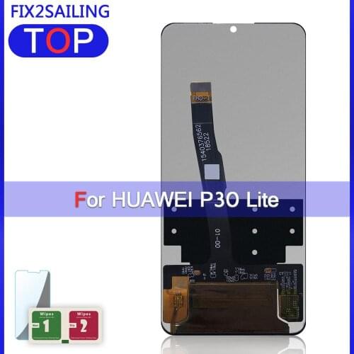 6.15'' Lcd Display with frame Replacement for Huawei P30 Lite Nova 4e LCD Touch Screen Digitizer Assembly MAR-LX1 LX2 AL01