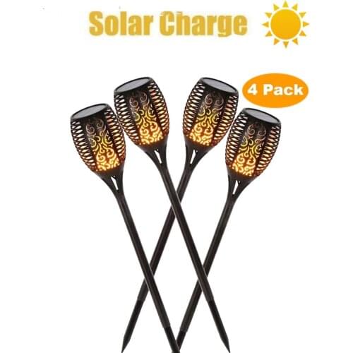 1/8 pcs Solar Flame Lamp Flickering IP65 Waterproof Garden Decoration Landscape Light Lawn Lamp Path Lighting Torch Light