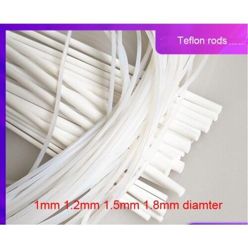 1mm 1.2mm 1.5mm 1.8mm Ptfe rod polytef bar tetrafluoroethylene wire perfluoroethylene spray cloth seal strip Ptfe rope ETFE line