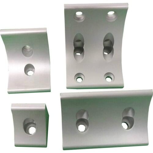 1PCS 2 Hole L type 90 Degree 3030/4040/4545 connector Corner Angle Bracket Connection Joint Strip for Aluminum Profile
