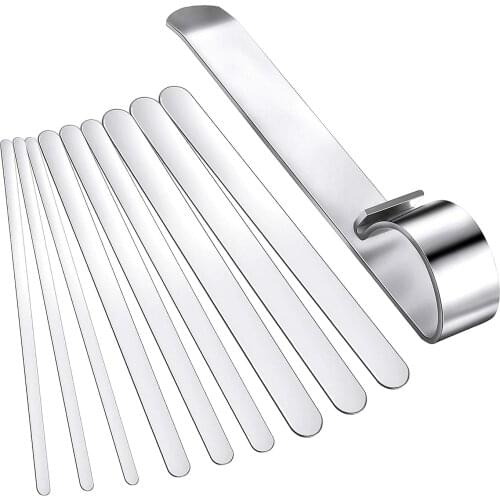 10 Pieces Steel Bracelet DIY White W / Bending Bar Metal Stamping