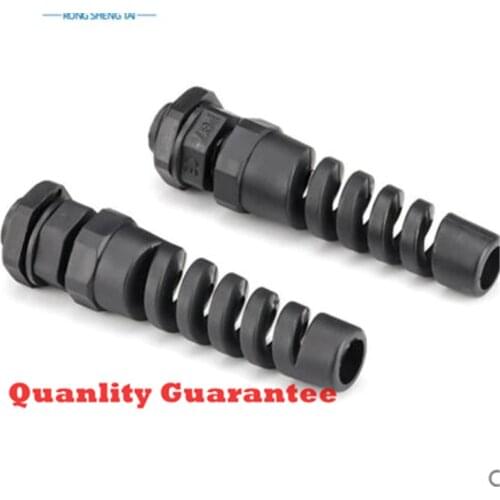 100PCS M12*1.5 Plastic anti bending cable fixing head anti bending waterproof joint nylon cable joint