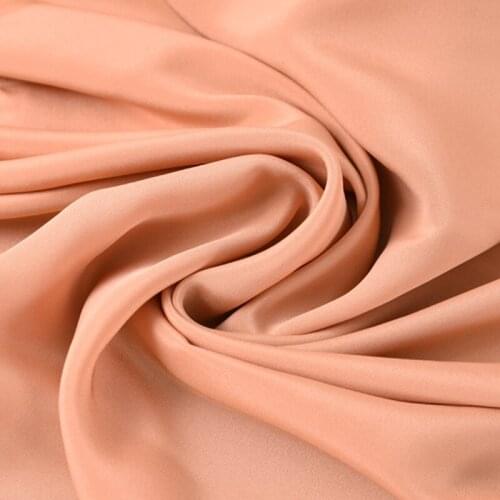 114CM Wide 30MM Orange Silk Crepe Fabric for Dress Shirt Clothes Cheongsam H693