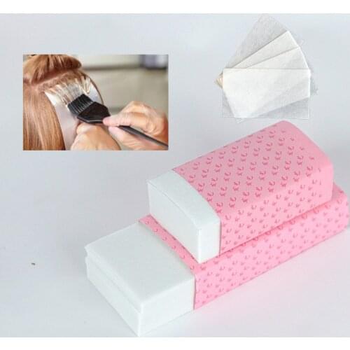 120pcs/pack Pro Salon Hair Dye Paper Disposable Separating Stain Dyeing Color Tool Highlight Tissue Hairdresser Salon Tool