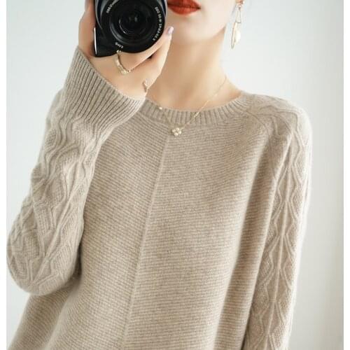 2020 New Autumn Winter Women Sweaters And Pullovers O-Neck Cashmere Sweaters Wild Female Knitted Loose Casual Jumper 14 Color