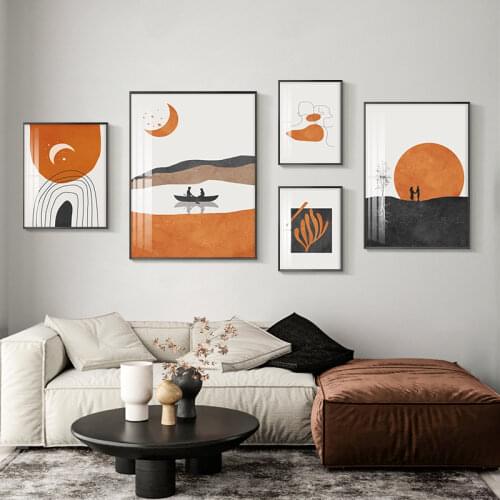 Abstract Morandi Poster Home Decoration Living Room Sofa Background Modern Light Luxury Bedroom Frameless Printing Paintings