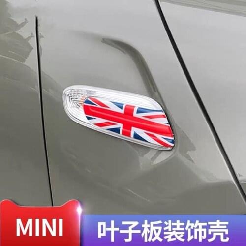 For Mini Cooper Accessories Clubman F55 F57 F56 Car Sticker Turn Signal Fender Cover For Mini Clubman F54 Car-styling sticker