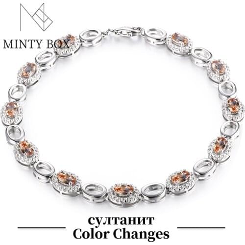 Pink Diaspore Bracelet Exquisite and Elegant Lady Girl Mother Daughter Classic 925 Sterling Silver Bracelet Zultanite Jewelry