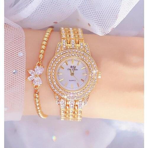 BS 1578 Top Brand Luxury Quartz Ladies Wrist Watches Dress Watch Women Diamond Lady Watch relogio feminino
