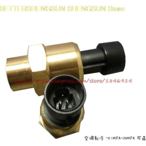 Free shipping Air conditioning refrigeration pressure transmitter sensor PT1100-2.5MPA-7/16-20UNF-4-20MA-24V