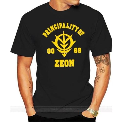 Gundam Zeon T-shirt Cosplay Fashion Happy Yohe cotton tshirt men summer fashion t-shirt euro size