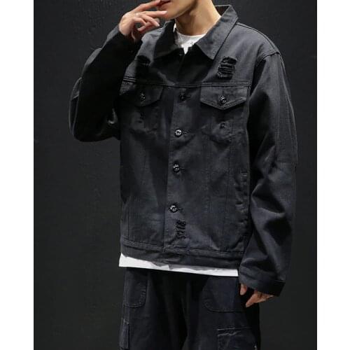 Cotton Solid Denim Jacket Mens Spring New Mens Denim Jacket Coat Male Outwear Jaqueta Masculino Jeans Jacket and Coats Fashion