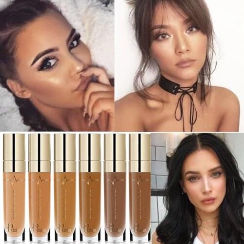 Face Contour Concealer Liquid Waterproof Full Coverage Foundation Corrector Palette Hide Wrinkle Makeup For Dark Skin