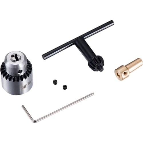Micro drill chuck key 0.3-4mm jto taper mounted lathe mini press 3.17 mm brass electric motor shaft clamp connection rod chuck