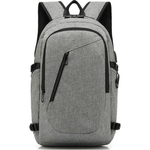 Casual USB Charging Back Pack Men Business Laptop Backpack Anti Theft Code Lock Travel Bagpack Mochila School Bags For Teenage