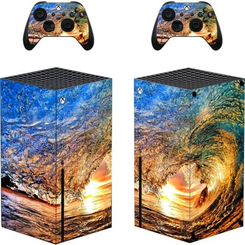 Sea Style Xbox Series X Skin Sticker for Console & 2 Controllers Decal Vinyl Protective Skins Style 1