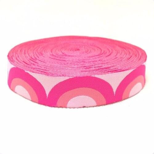 NEW wholesale 5/8 '(16 mmx10yards) 100% Polyester Woven Jacquard Ribbon coroful rainbow KTZD15102211