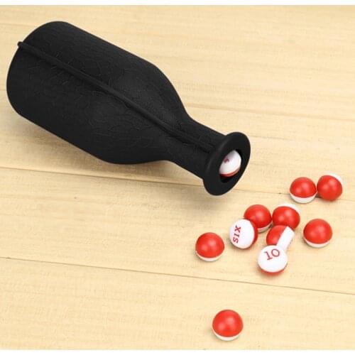 New Arrive 1 Set Billiard Game Kelly Pool Shaker Bottle With Standard Set Of 16 Numbered Tally Balls Peas Billiard Accessories