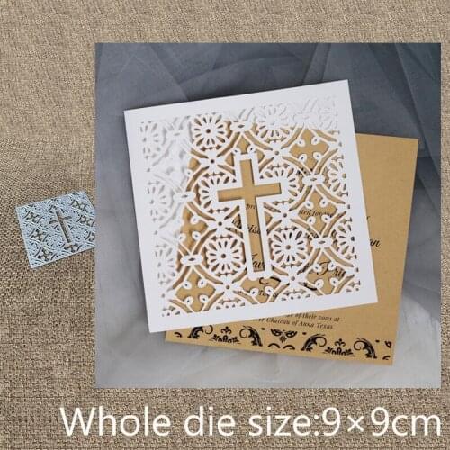 New Design Craft Metal Cutting Die die cuts Cross flower card decoration scrapbook Album Paper Card Craft Embossing die cuts