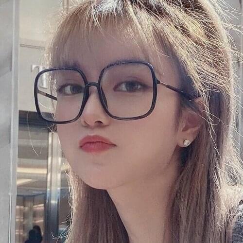 Anti Blue Light Oversized Eyeglasses Frame Classic Big Frame Square Glasses Frames Fashion Clear Lens Spectacles Optical Eyewear