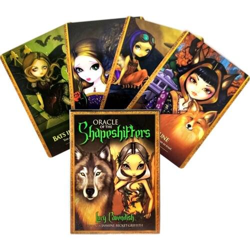 Oracle Of The Shapeshifters Tarot Cards And PDF Guidance Divination Deck Entertainment Parties Board Game 45 PCS/Box