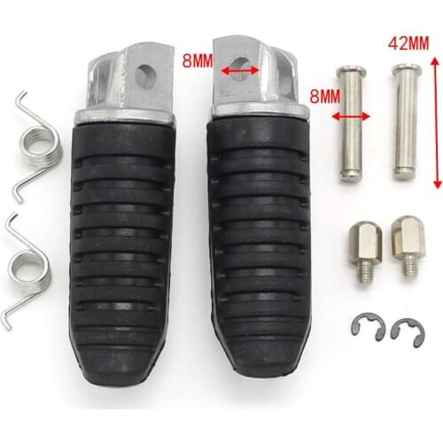Footrest Front Pedals, Foot Pegs For Suzuki DL650 V-Strom DL1000 GSR400 GSR600 GSR750 GSX650 GSX650F 43501-06G01 R 43502-06G01 L
