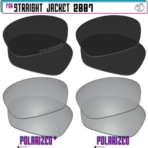 EZReplace Polarized Replacement Lenses for - Oakley Straight Jacket 2007 Sunglasses - BlkSirP Plus-BlkSirP