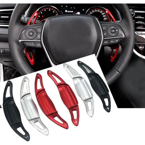 Aluminium Alloy steering wheel DSG paddle shifters 2pcs For Toyota Camry 2018 2019 Car Accessories